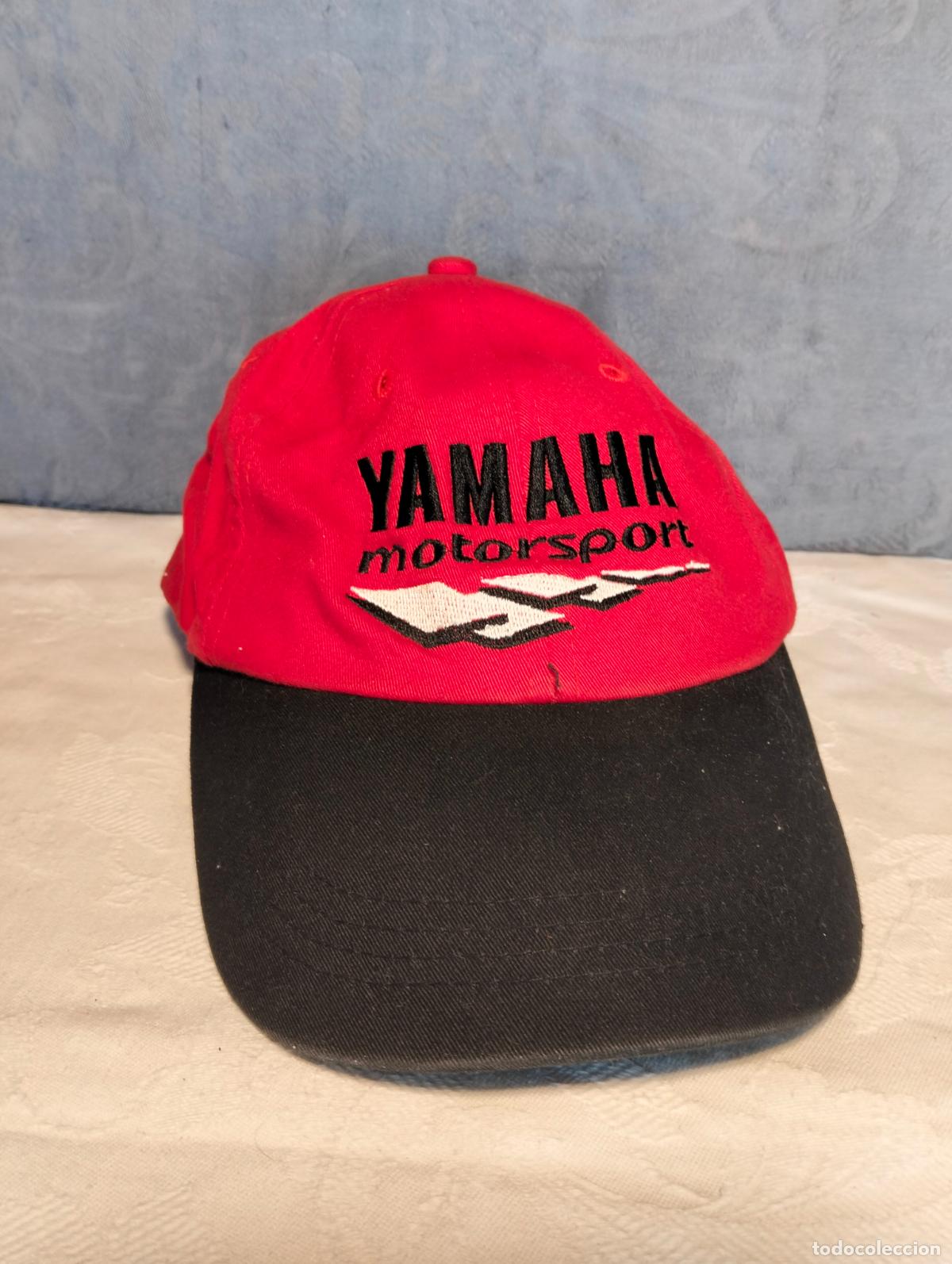 Vintage: Gorra vintage a&ntilde;os 90 roja negra Yamaha motorsport genuine equipment
