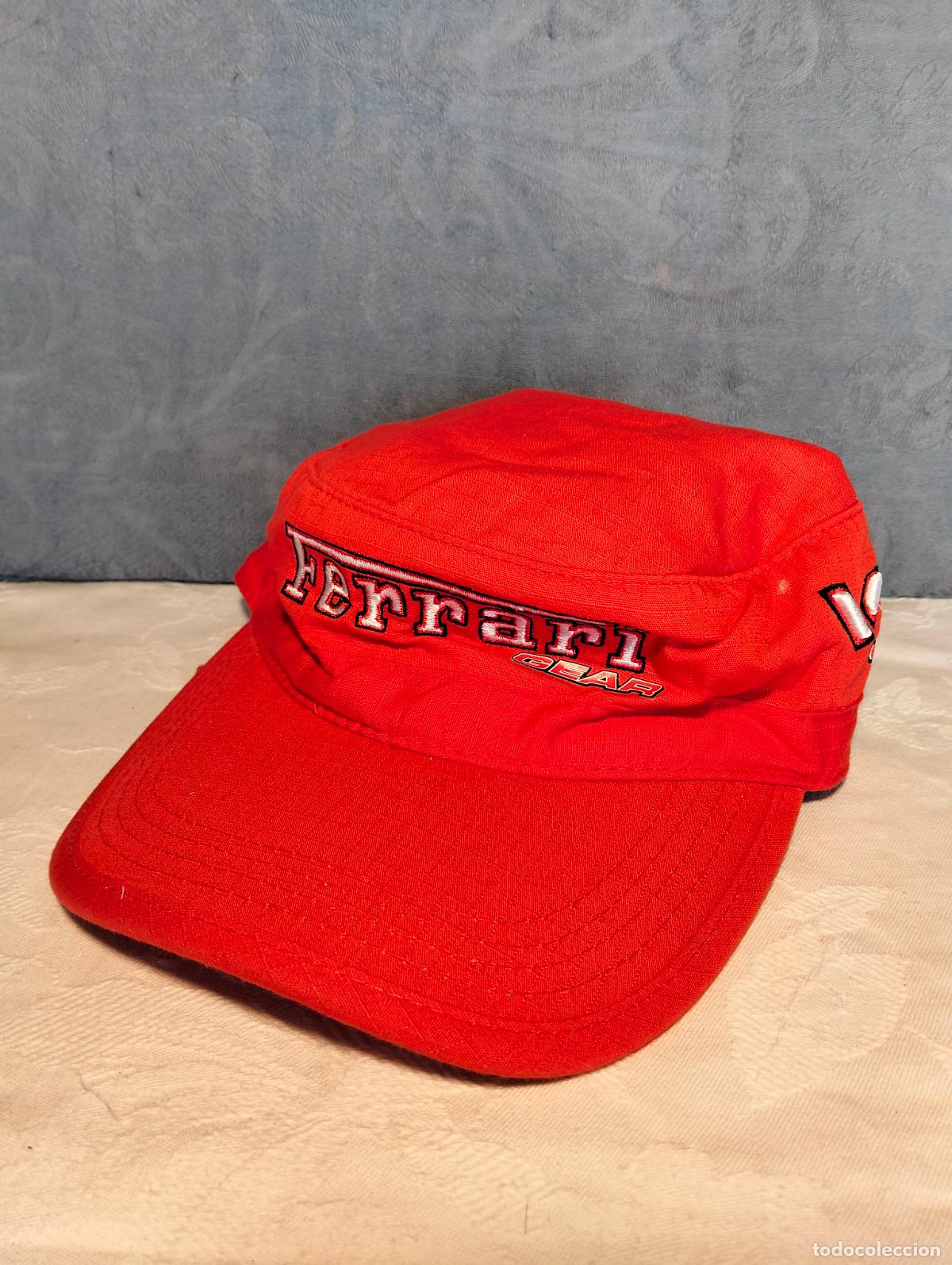Vintage: Gorra vintage a&ntilde;os 90 roja Ferrari gear V8 power
