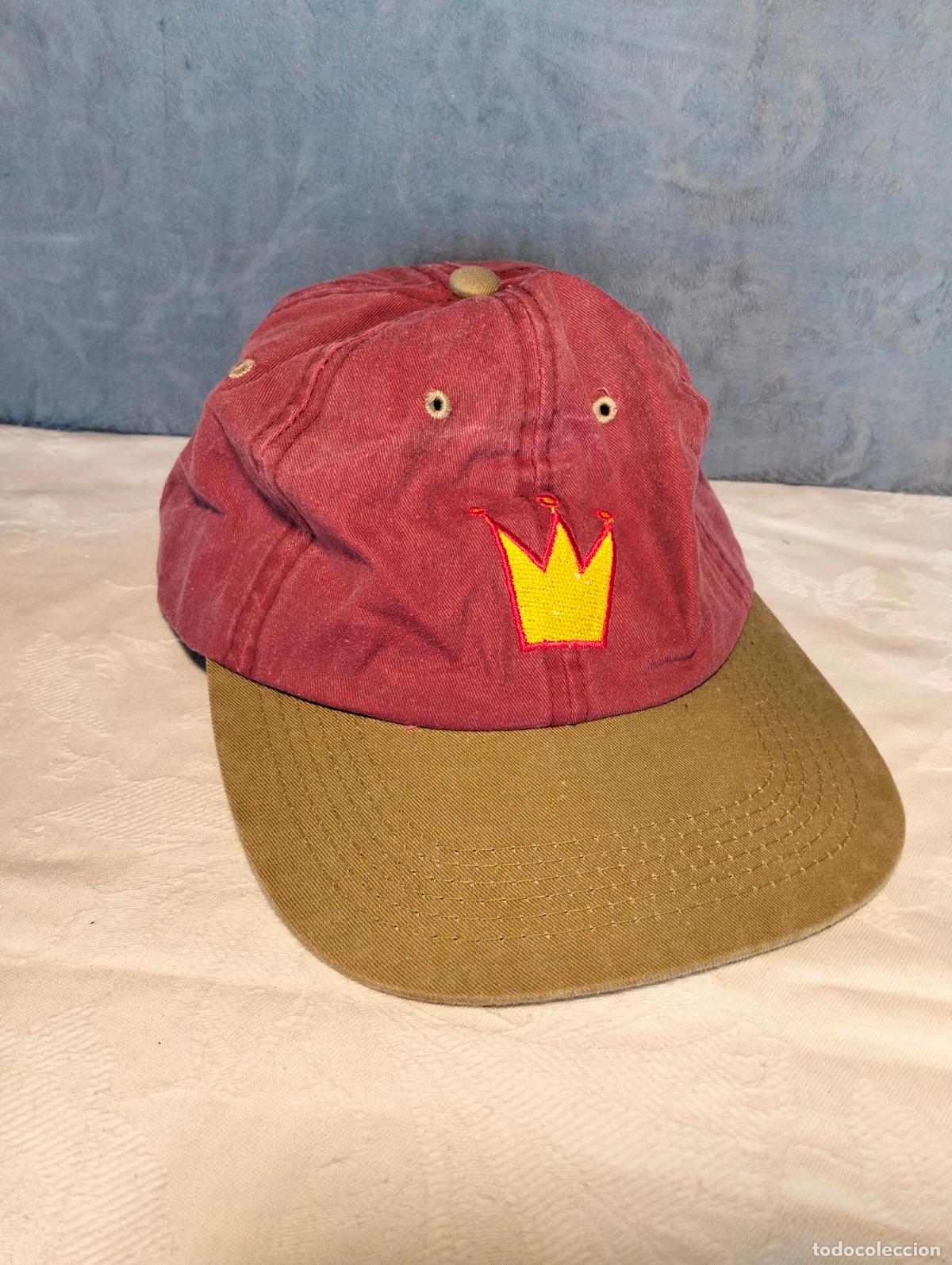Vintage: Gorra vintage a&ntilde;os 90 lila morado arrow sports wear corona crown amarilla