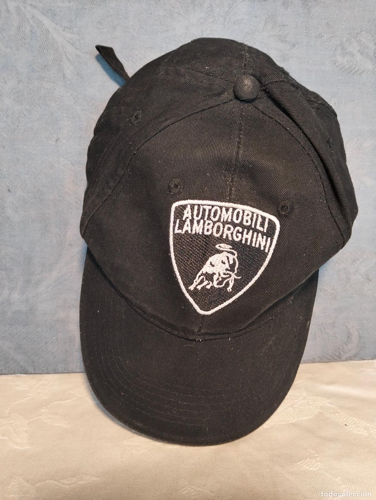 Vintage: Gorra vintage a&ntilde;os 90 negro automobili Lamborghini escudo