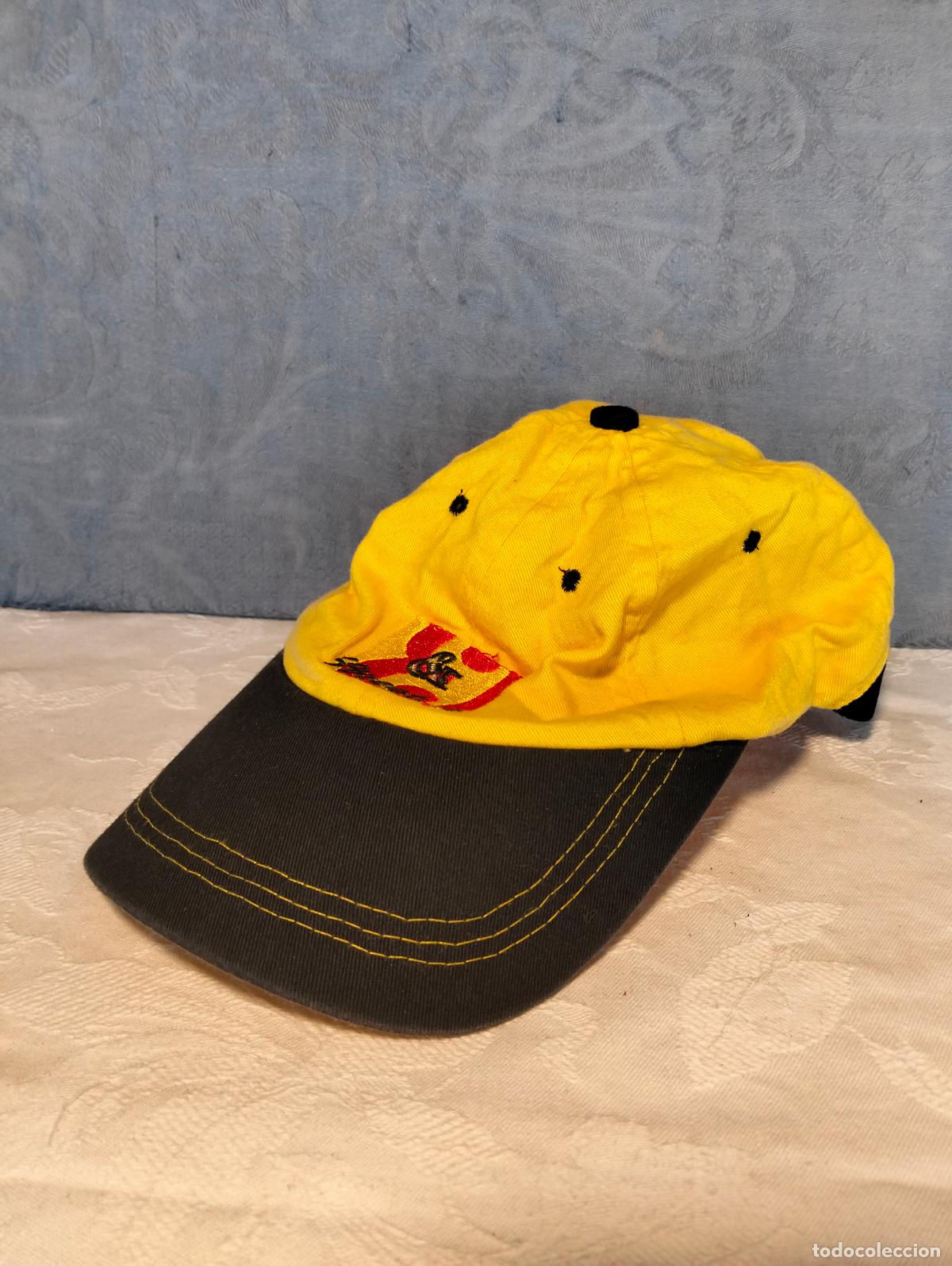Vintage: Gorra vintage a&ntilde;os 90 azul amarilla el & street