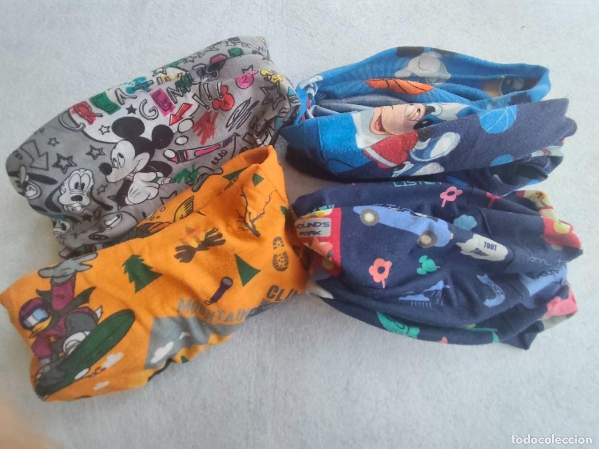 Vintage: Lote 4 Bragas de Cuello Mickey Mouse Disney Infantiles &ndash; Invierno