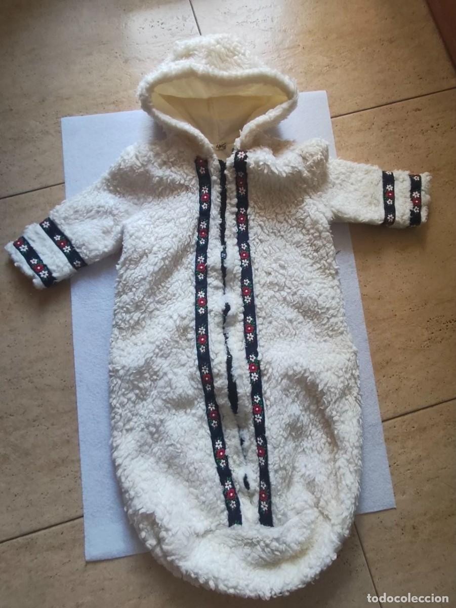 Vintage: Saco de Beb&eacute; Vintage L'Aiguille d'Or Made in France A&ntilde;os 70 con Capucha Original