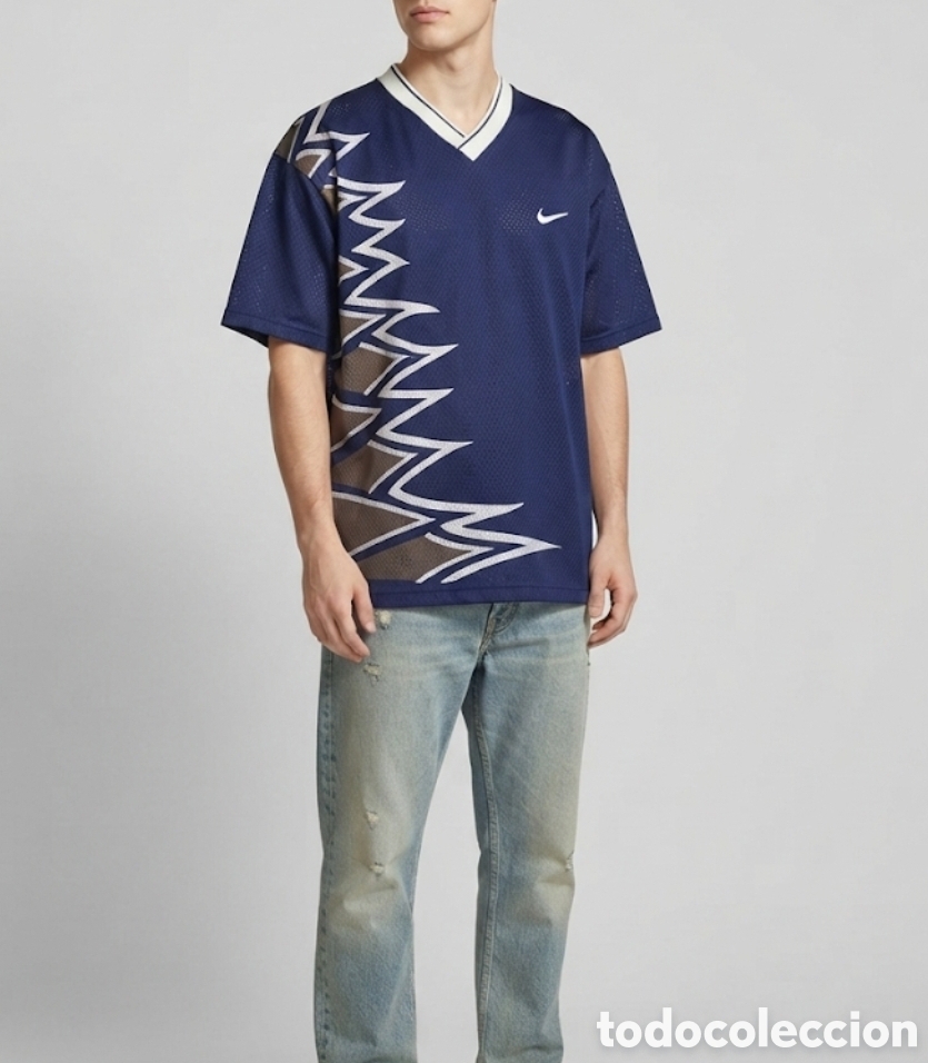 Vintage: Vintage 90s Nike Mesh (Malla) Dise&ntilde;o Zigzag L/XL