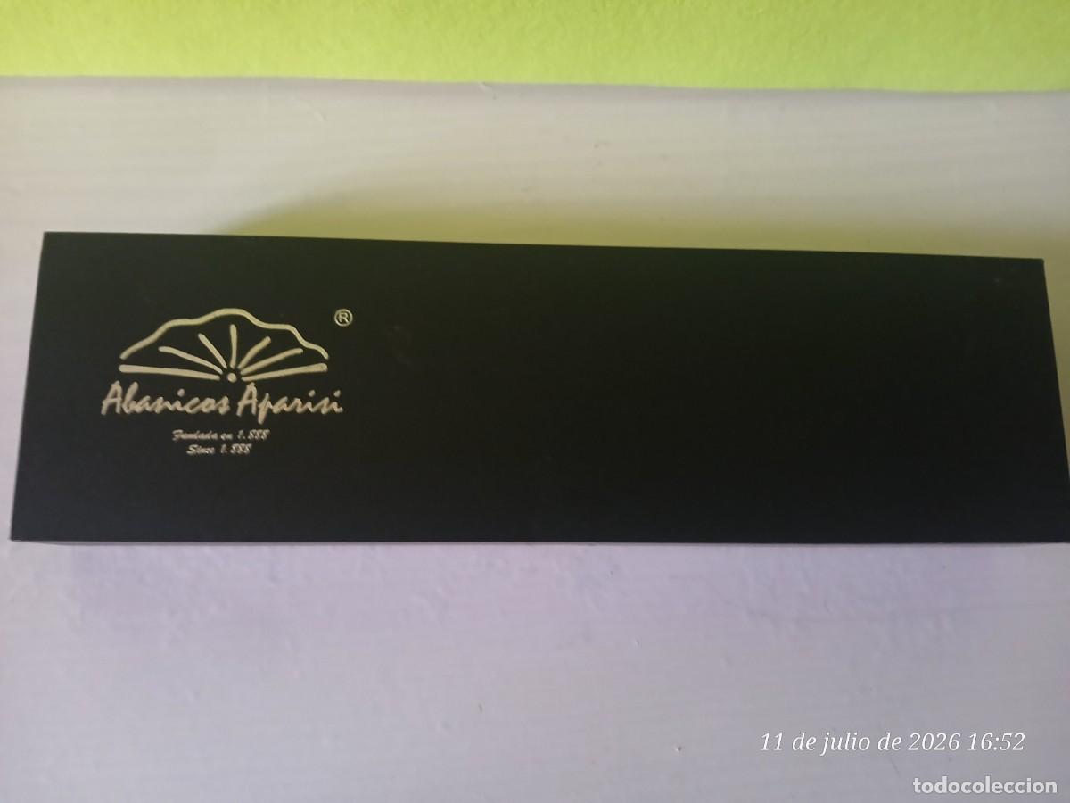 Vintage: Abanico artesanal, puntilla de lujo. - Foto 11