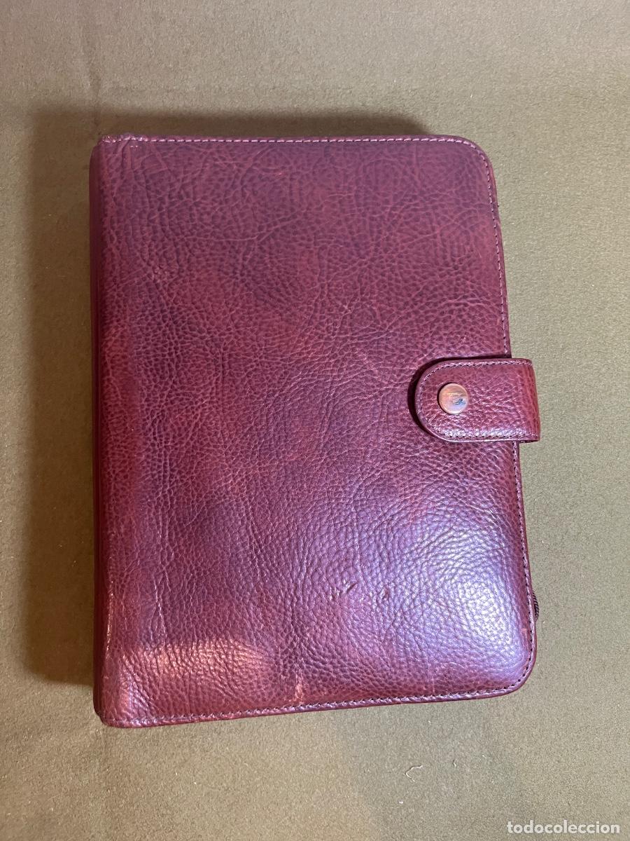 Vintage: Agenda organizador Wilsons Leather piel aut&eacute;ntica con cremallera y anillas intercambiables planner e