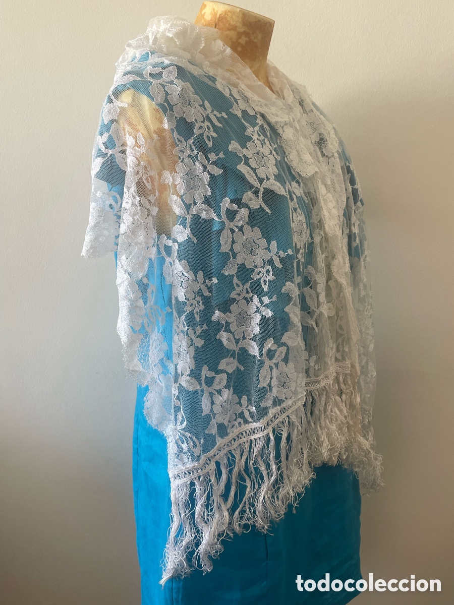 Vintage: fular de color blanco - Foto 2