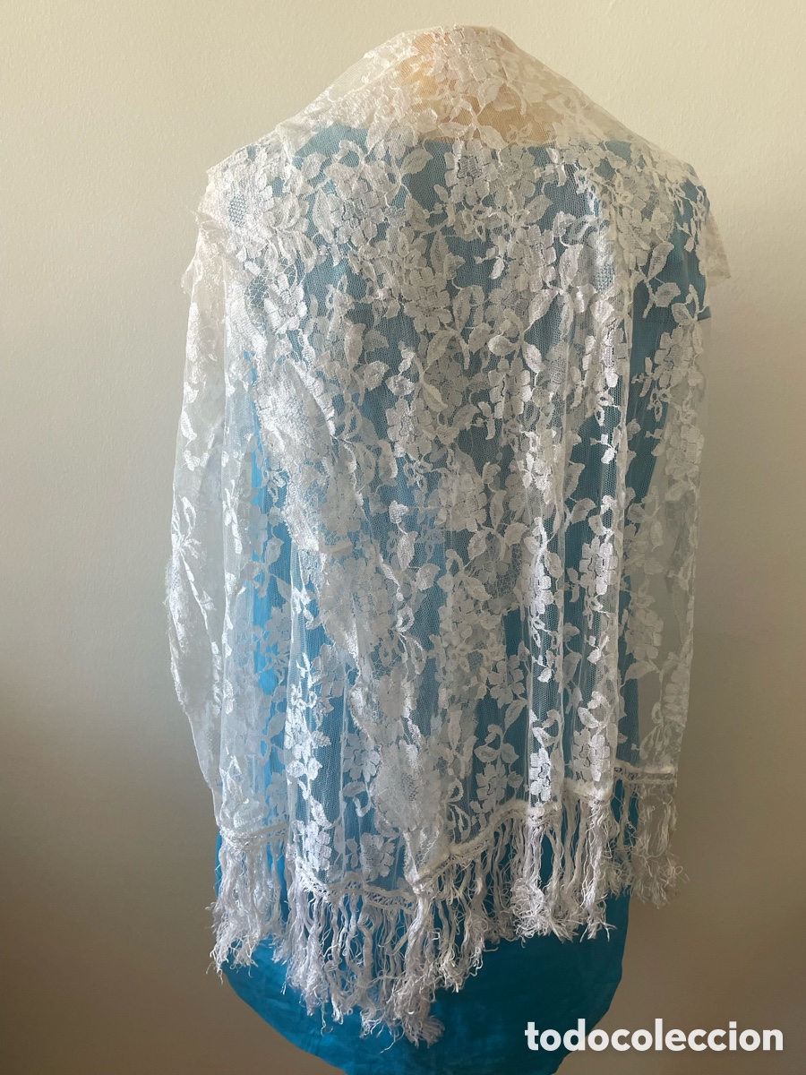 Vintage: fular de color blanco - Foto 5