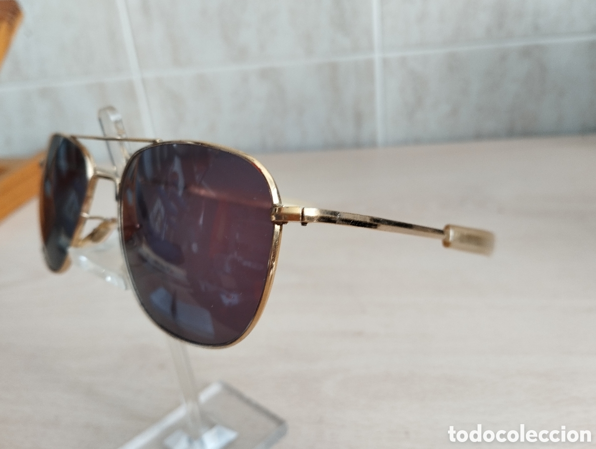 Vintage: GAFAS SOL AMERICAM OPTICAL USA ORIGINALES DE EPOCA PILOTOS AVIACI&Oacute;N