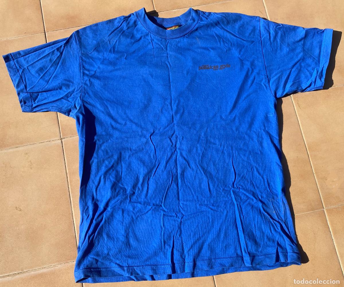 Vintage: Camiseta vintage original a&ntilde;os 90. Marca Jamaican Style, USA. XL. Con estampado en espalda. Nueva.
