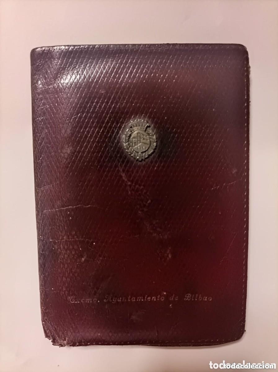 Vintage: ANTIGUA CARTERA EXCELENTISIMO AYUNTAMIENTO DE BILBAO. EN PIEL. CON ESCUDO DE BILBAO
