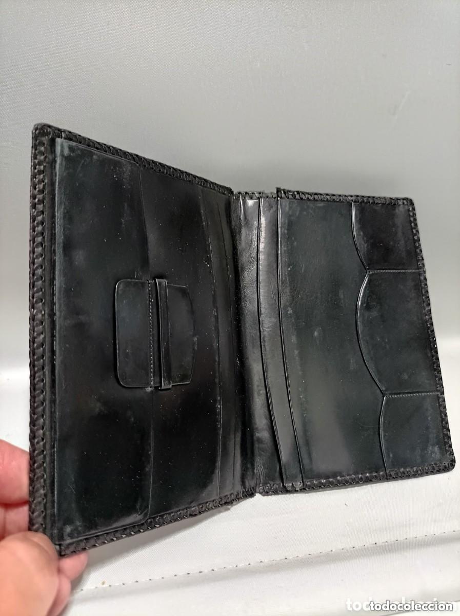 Vintage: Antigua cartera caballero en piel - Foto 2
