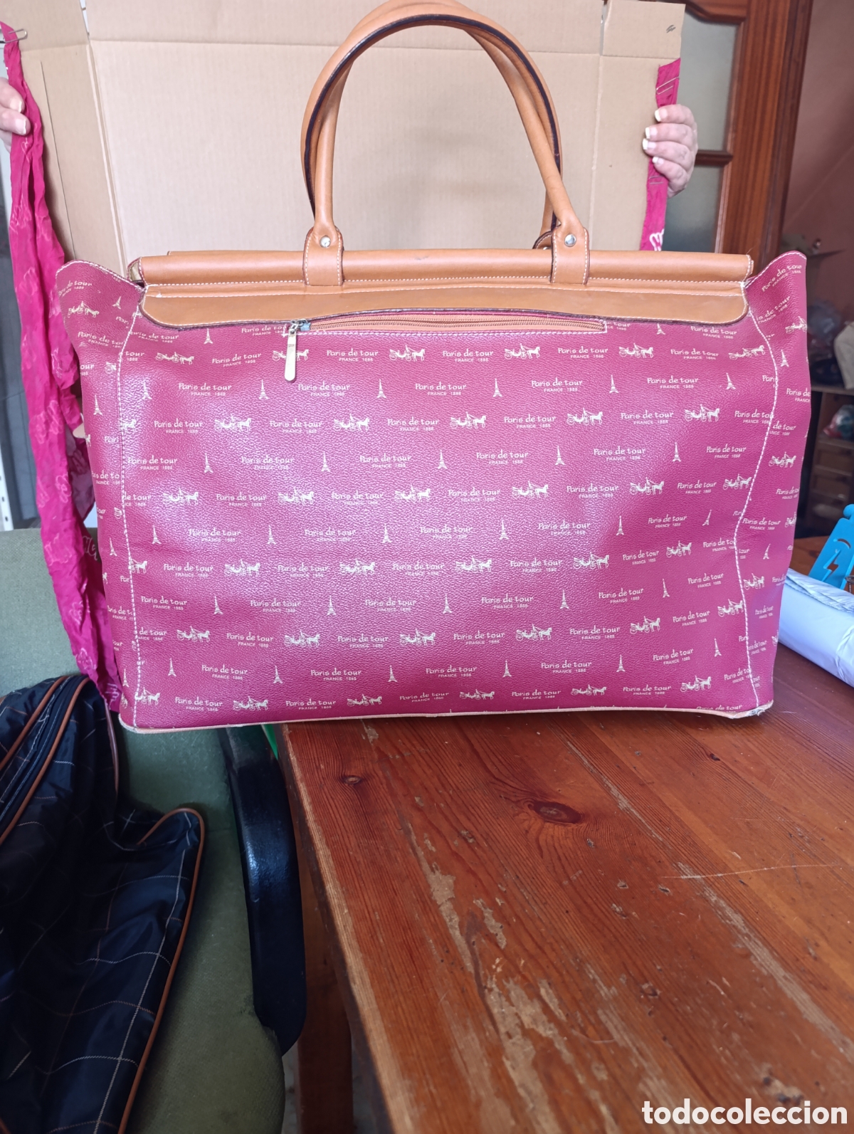 Vintage: BOLSO DE VIAJE GRANDE / MARCA &rdquo; PARIS - TOURS - 1888&rdquo;