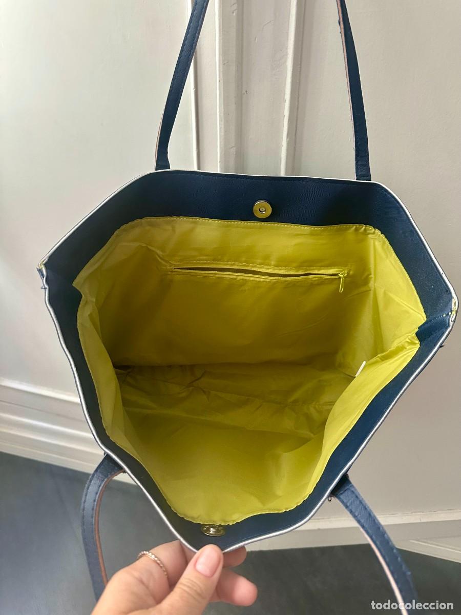 Vintage: Bolso maxi azul marino - Foto 2