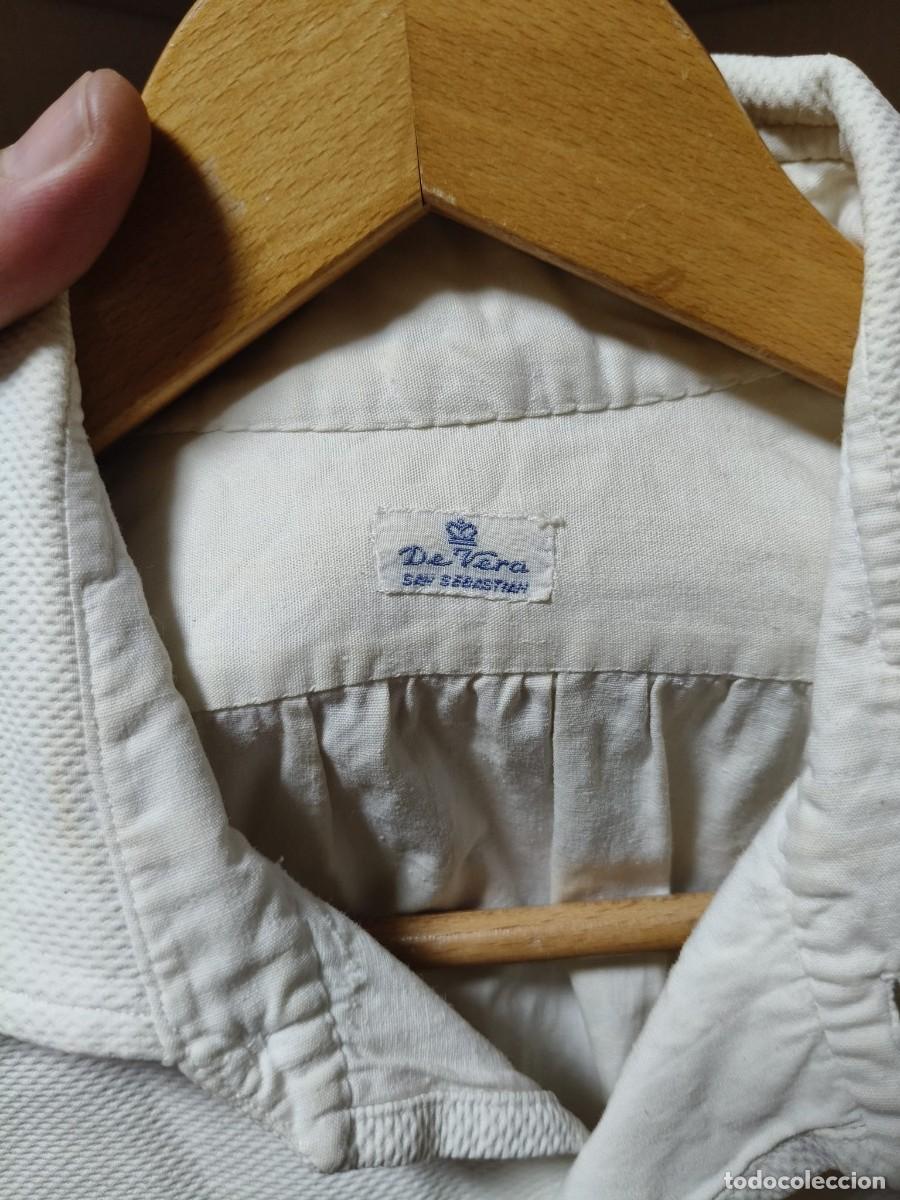 Vintage: Antigua camisa de tela (a&ntilde;os 40/50) Marca DE VERA. Hecha en San Sebasti&aacute;n