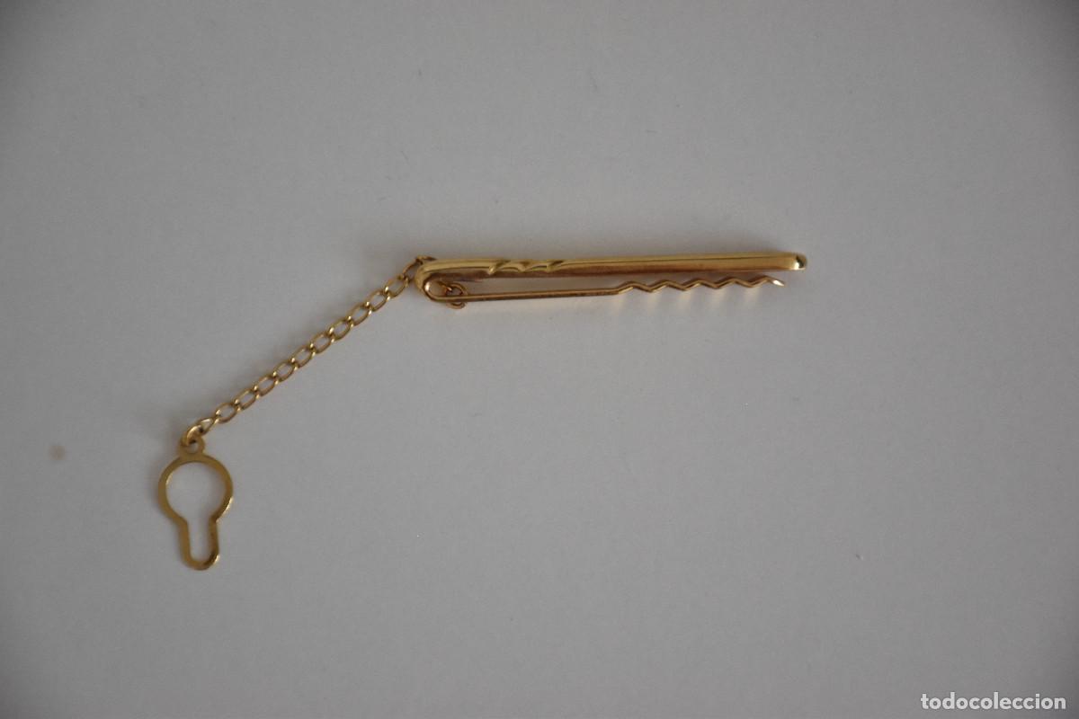 Vintage: pinza para corbata aspecto dorado - Foto 2