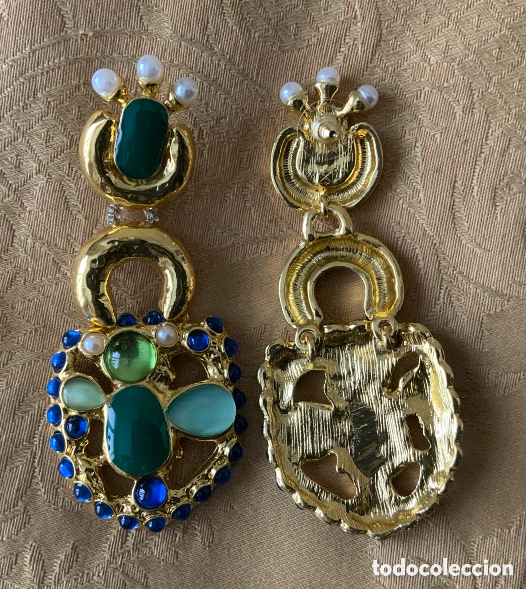 Vintage: PENDIENTES XL 9,5 CM LARGO - Foto 7