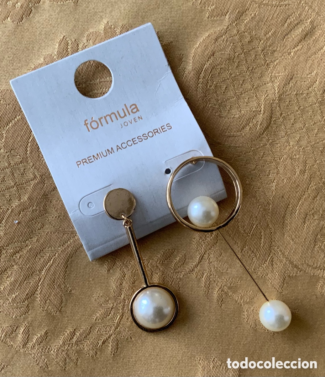 Vintage: PENDIENTES LARGOS F&Oacute;RMULA JOVEN - Foto 1