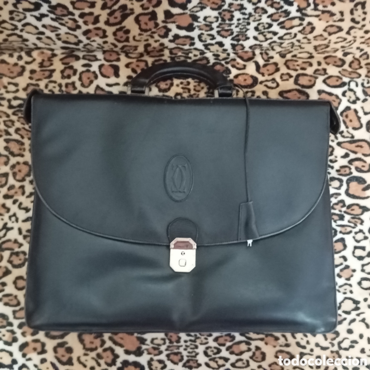 Vintage: Elegante portadocumento &rdquo;Louis Cartier&rdquo; de 1.980