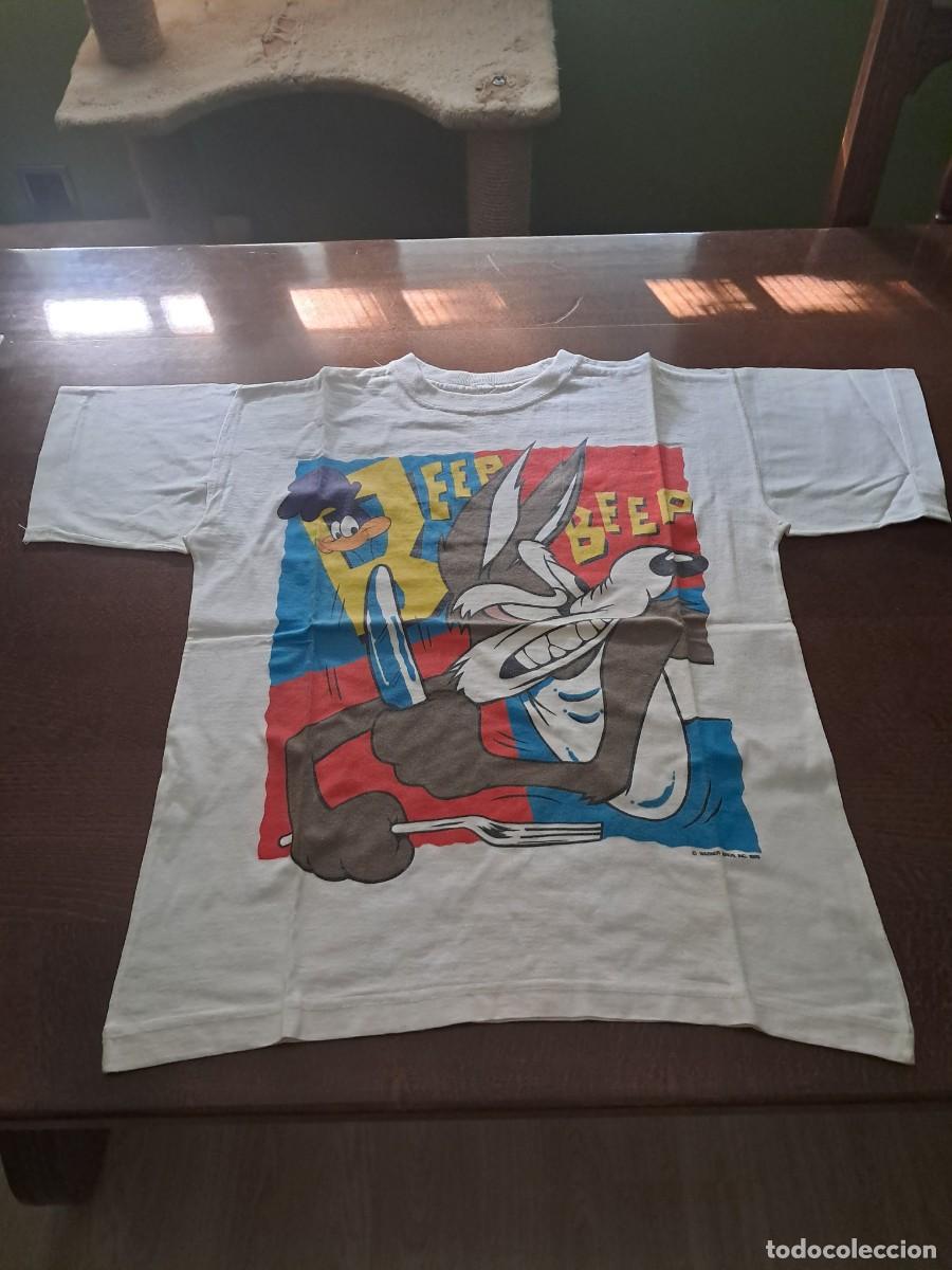 Vintage: CAMISETA COYOTE Y CORRECAMINOS - OFICIAL LOONEY TUNES WARNER BROS 1989 - COMPRADA EN EEUU 1995