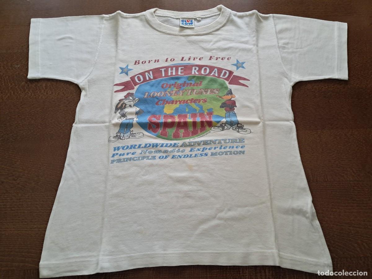 Vintage: CAMISETA LOONEY TUNES ON THE ROAD SPAIN - WARNER BROS - EEUU 1995