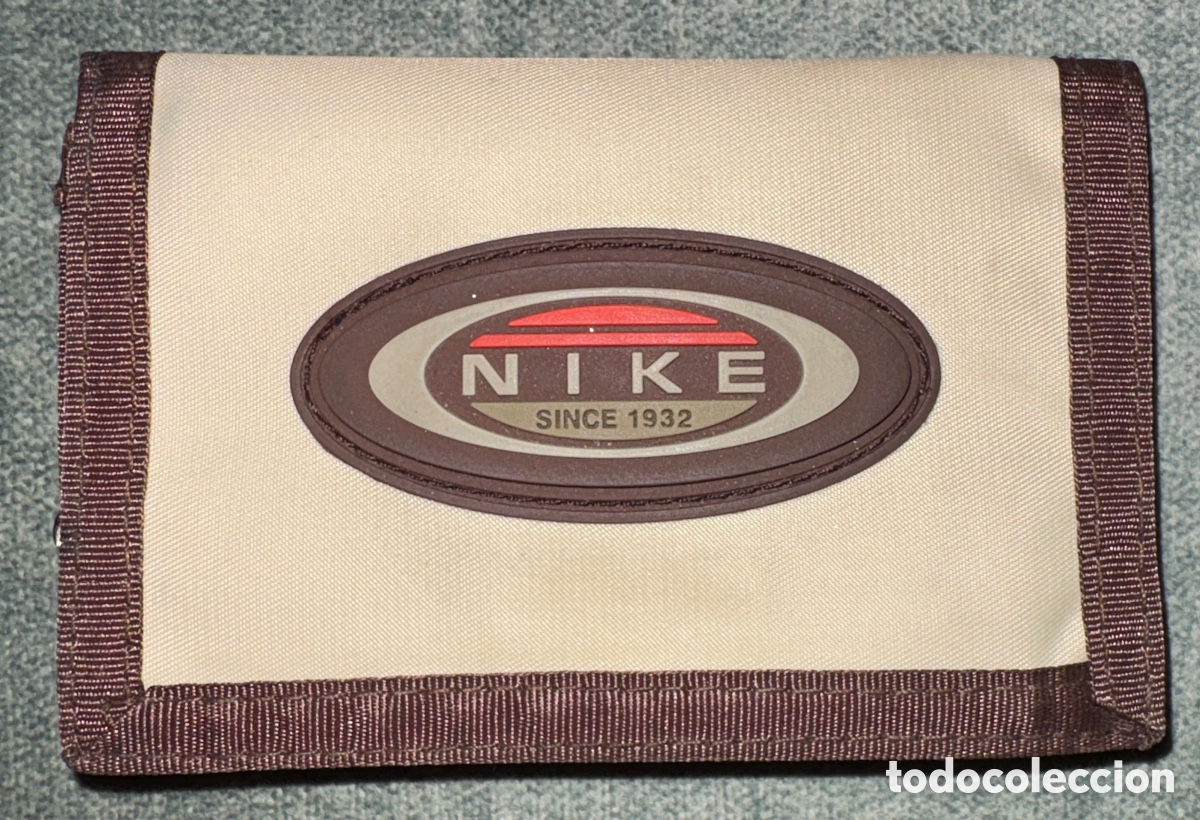 Vintage: (L*022*) Cartera vintage Nike (Cidesport) espa&ntilde;ola | a&ntilde;os 90 | nylon beige