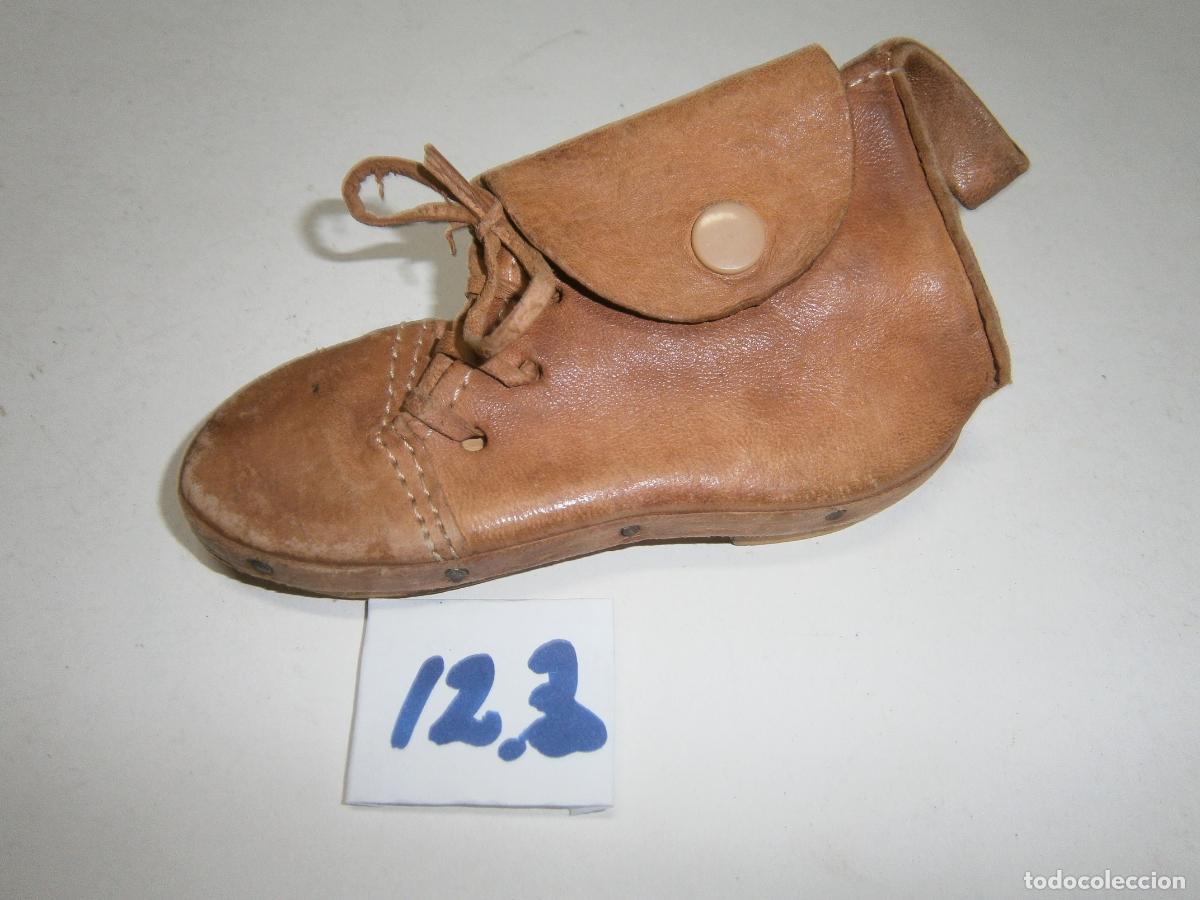 Vintage: MONEDERO DE PIEL FORMATO BOTA SIN USAR