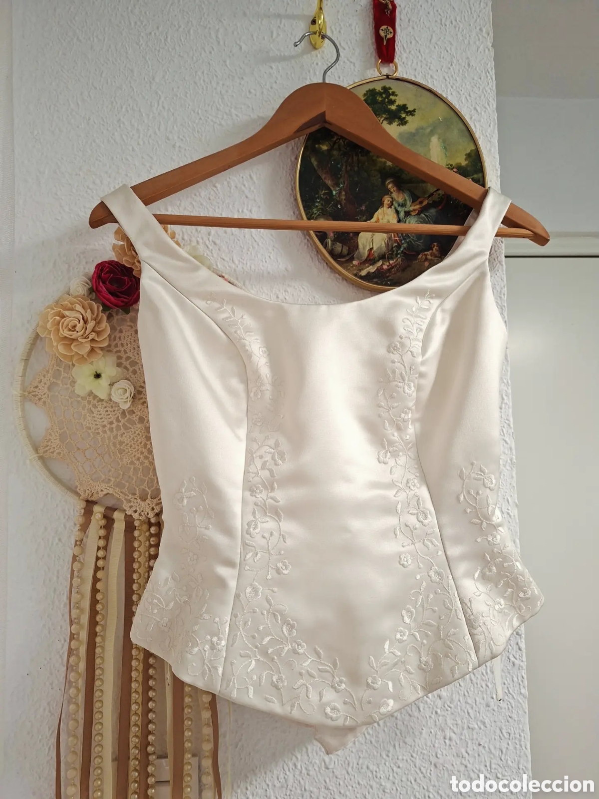 Vintage: Corpi&ntilde;o Novia A&ntilde;os 50 Talla S