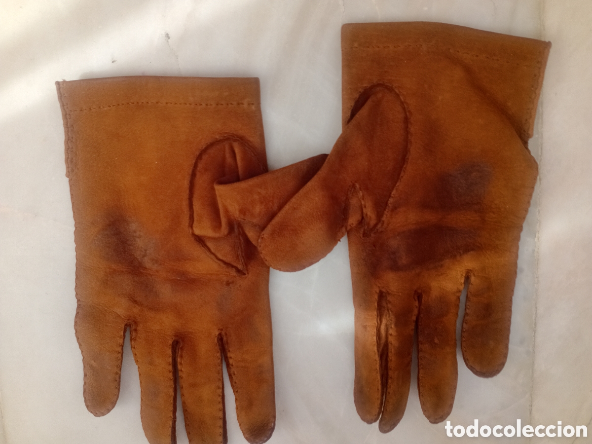 Vintage: Guantes de ante. Talla 8 - Foto 2