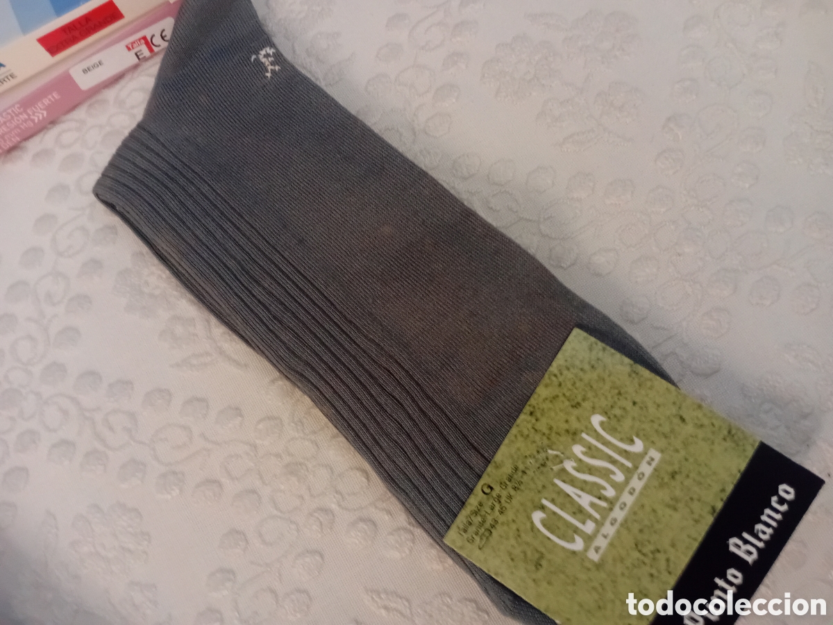 Vintage: Calcetines Punto Blanco