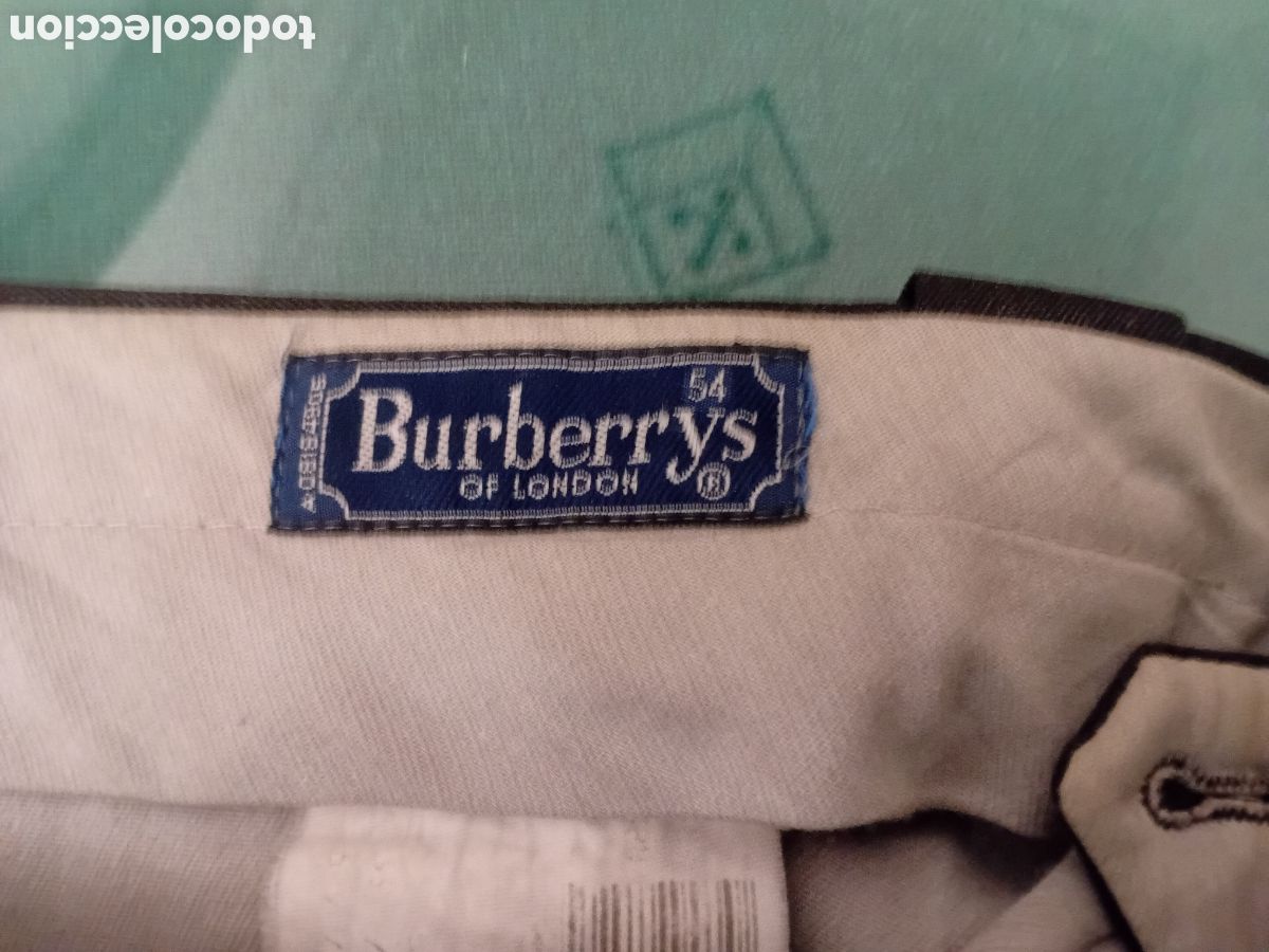 Vintage: Pantal&ograve;n cl&aacute;sico marca Burberry - Foto 4