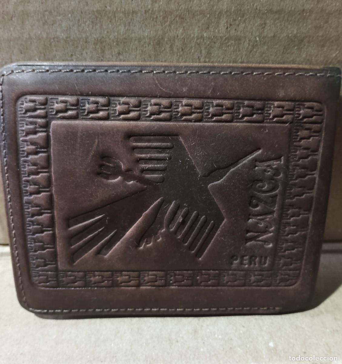 Vintage: BILLETERA-PIEL-PERU. - Foto 1