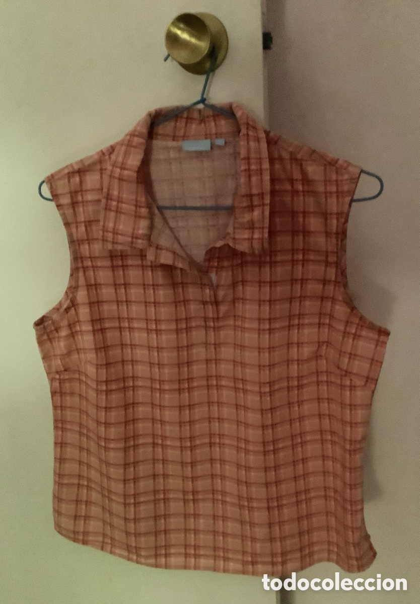 Vintage: Lote de dos blusas camiseras Vintage a cuadros. Talla M