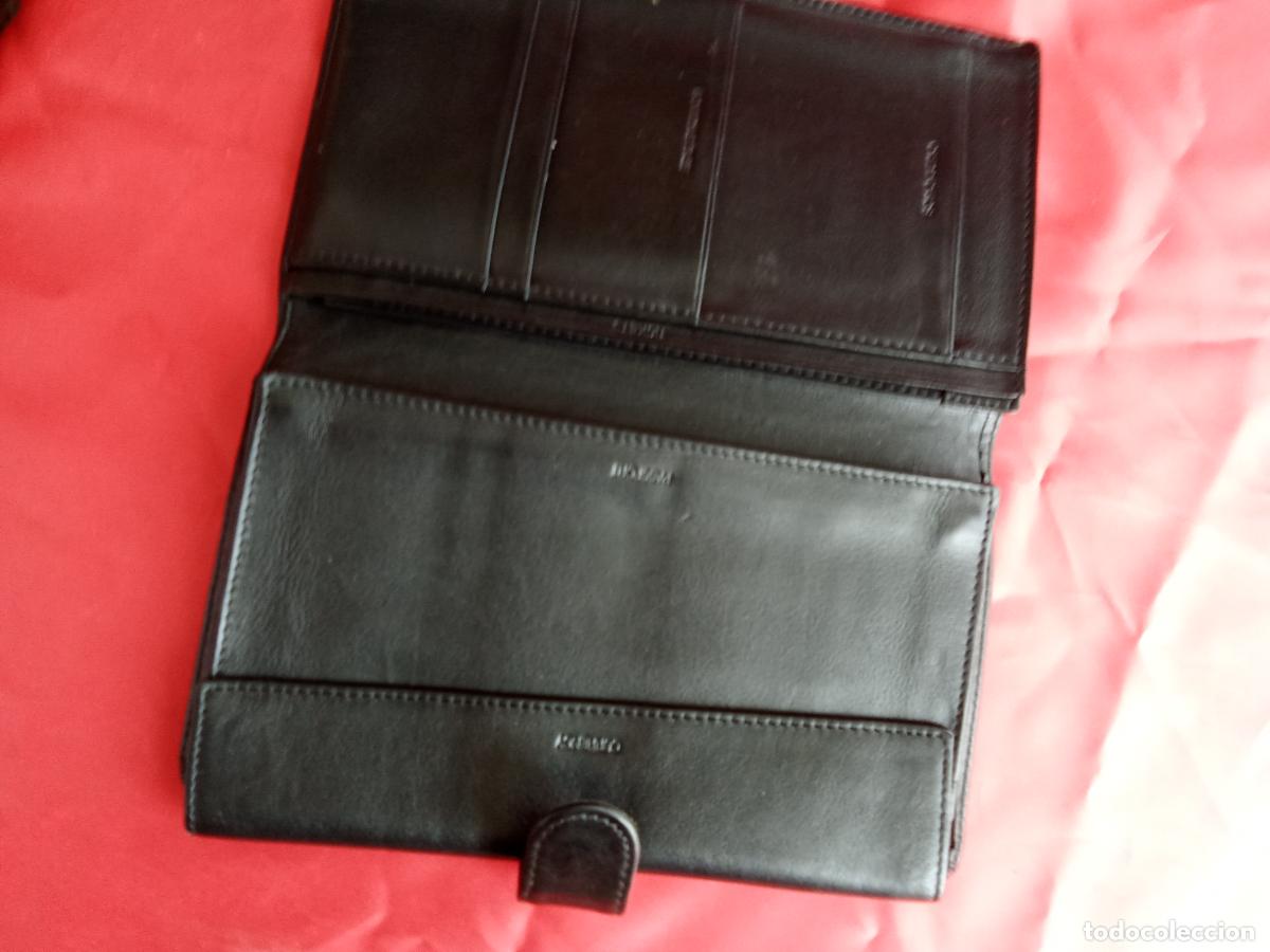 Vintage: Cartera se&ntilde;ora grande piel 1&ordf; calidad Caja. Bolsos