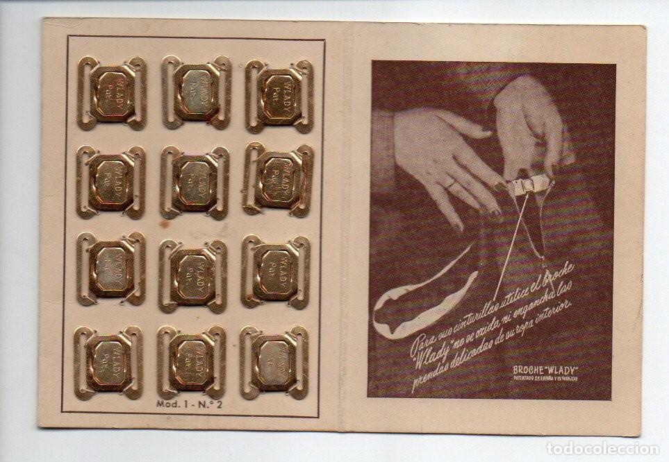Vintage: PACK COMPLETO CON12 BROCHES WLADY PARA SUSTITUIR BOTONES, CORCHETES, ETC. EN LENCERIA. A&Ntilde;OS 50