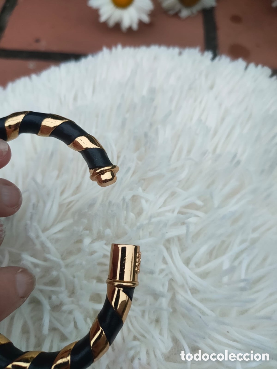 Vintage: Pulsera de Loewe metal y piel - Foto 6