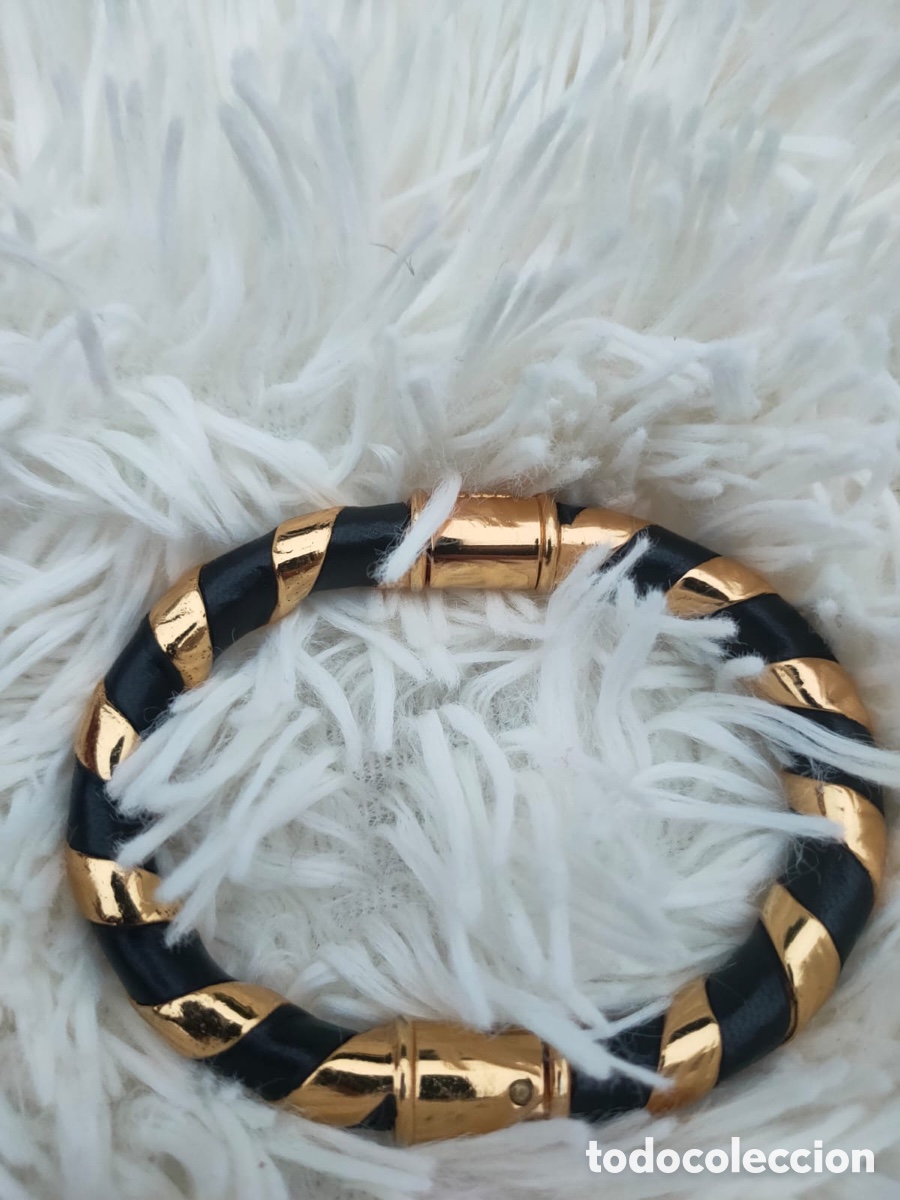 Vintage: Pulsera de Loewe metal y piel