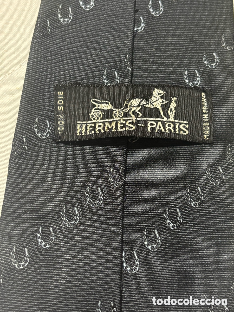 Vintage: Corbata de seda Hermes - Foto 2