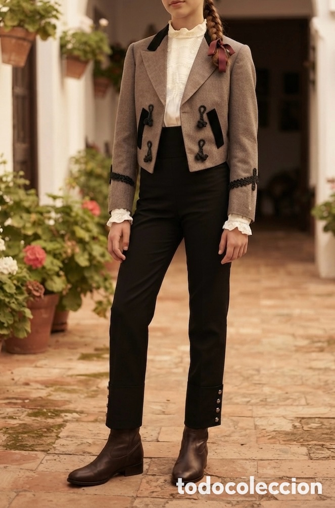 Vintage: Traje campera hecho a mano
