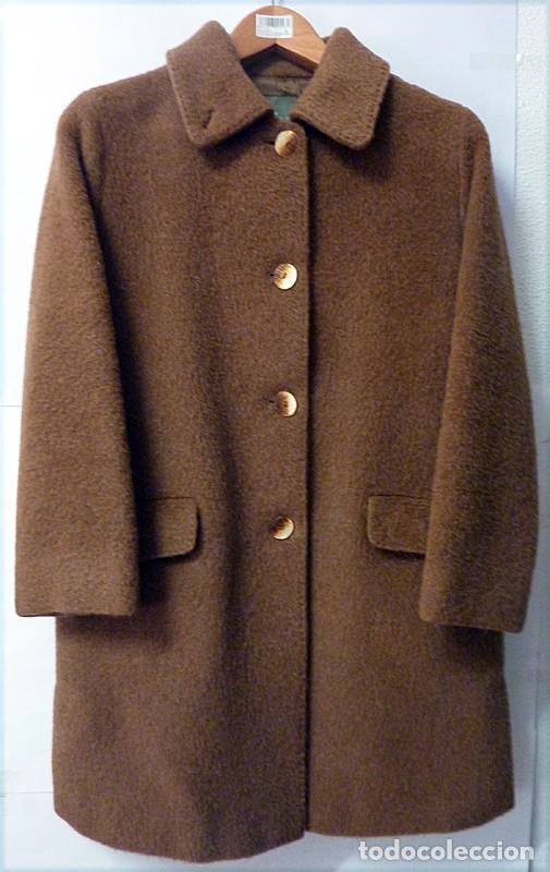Vintage: ABRIGO ROBERTO VERINO - COLOR CAMEL - LANA + ALPACA + MOHAIR - TALLA 38 - MUY BUEN ESTADO