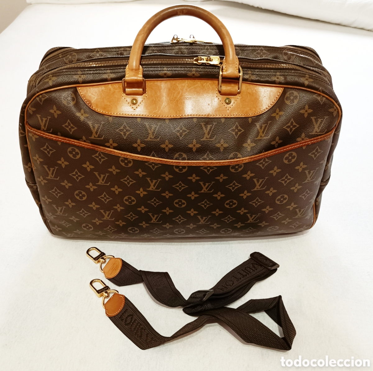 Vintage: Louis Vuitton Aliz&eacute; bolso de viaje modelo monograma marr&oacute;n