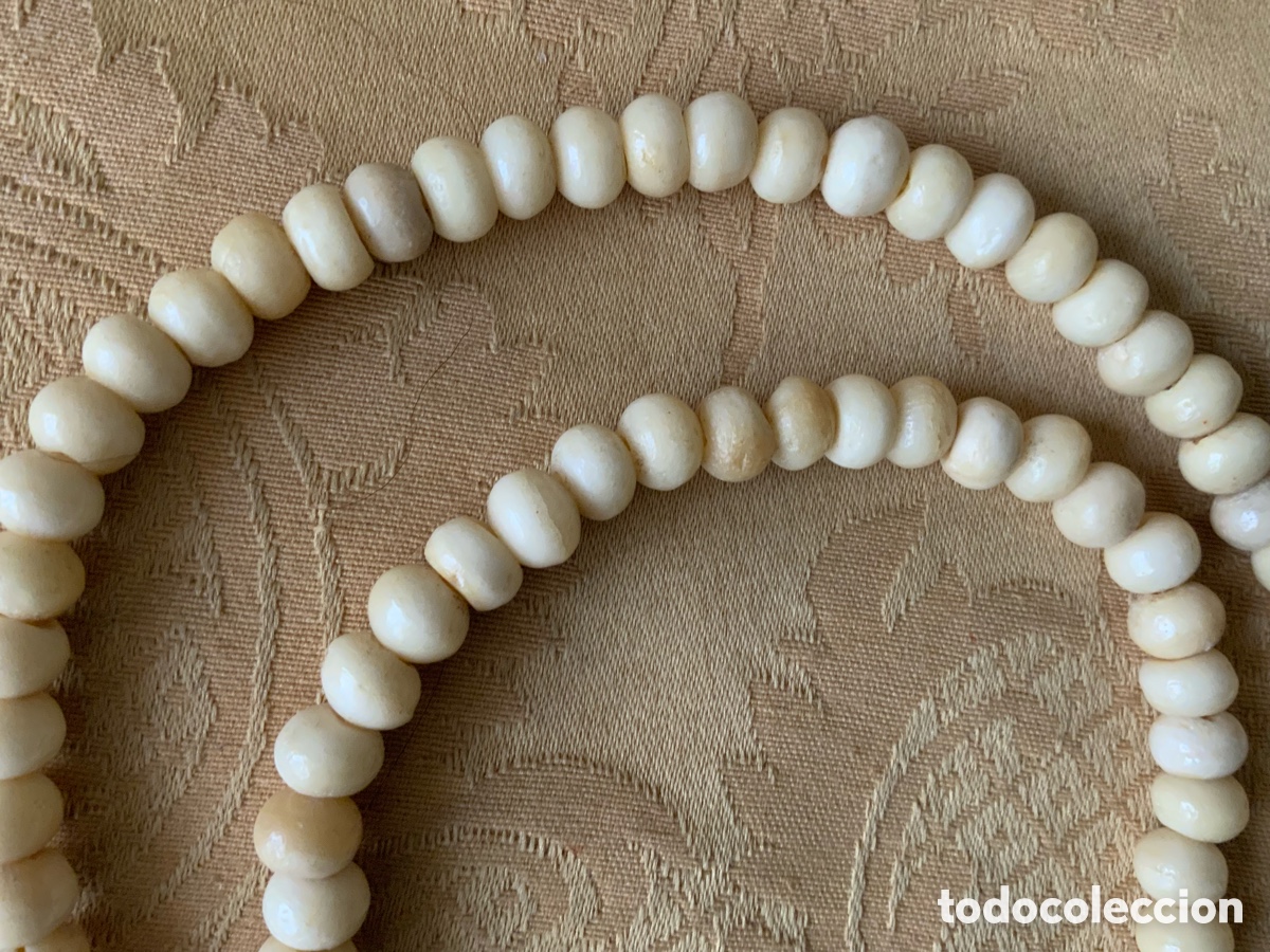 Vintage: ANTIGUO COLLAR DE HUESO - Foto 7