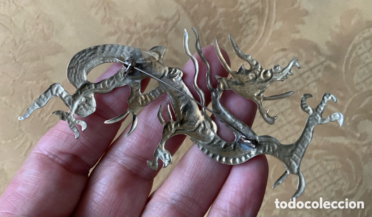 Vintage: BROCHE VINTAGE ORIENTAL, DRAGON - Foto 7
