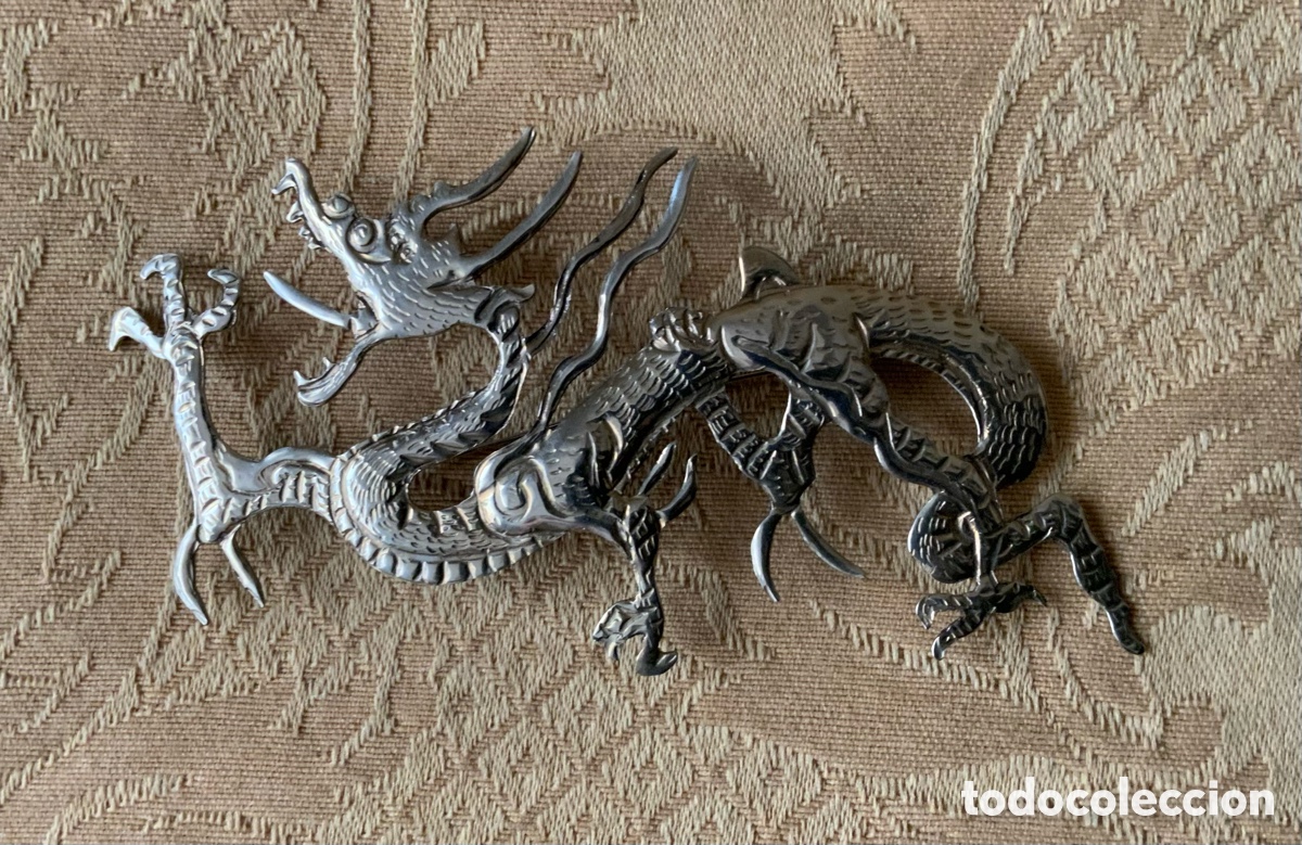 Vintage: BROCHE VINTAGE ORIENTAL, DRAGON
