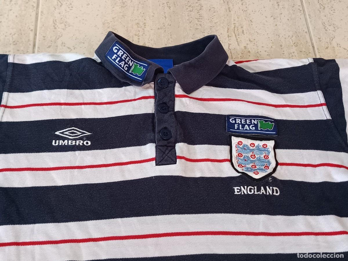 Vintage: Polo Vintage England Green Flag ⚽ | Umbro | Talla XXL