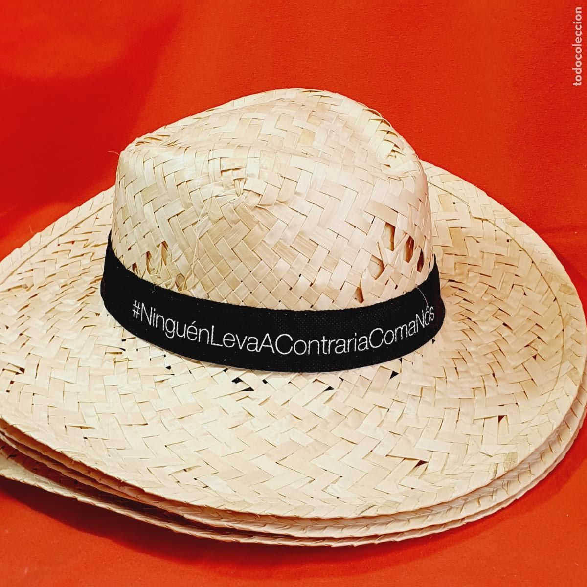 Vintage: GOORRO PAJA-TALLA &Uacute;NICA-Vivamos como galegos/Ningu&eacute;nLevaAContrariaComaN&oacute;s-NUEVOS