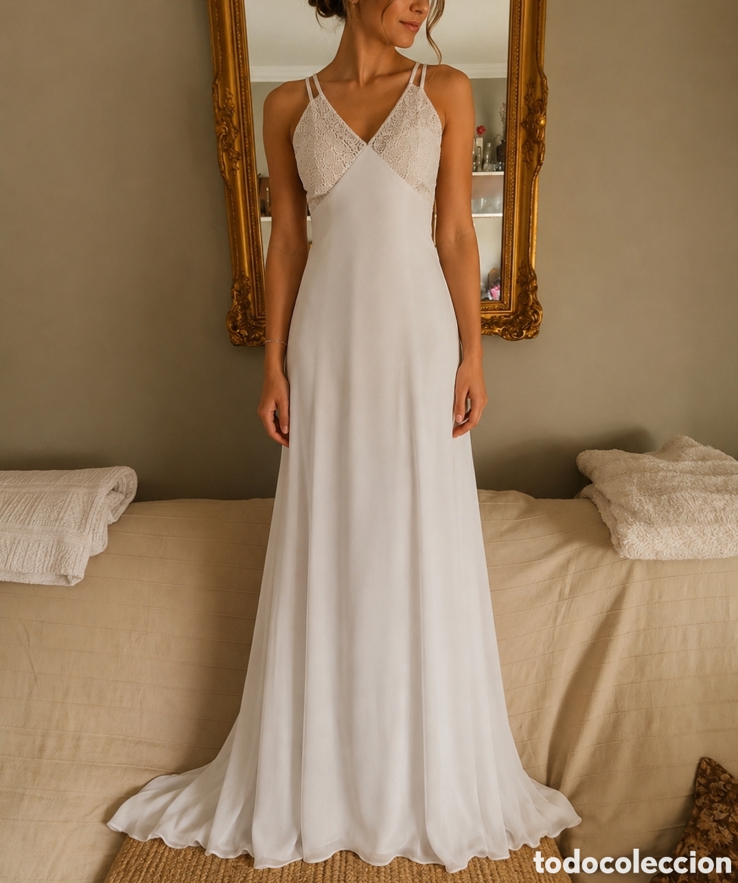 Vintage: RIBAS' nuevo (PVP 800&euro;) artesanal novia/ceremonia
