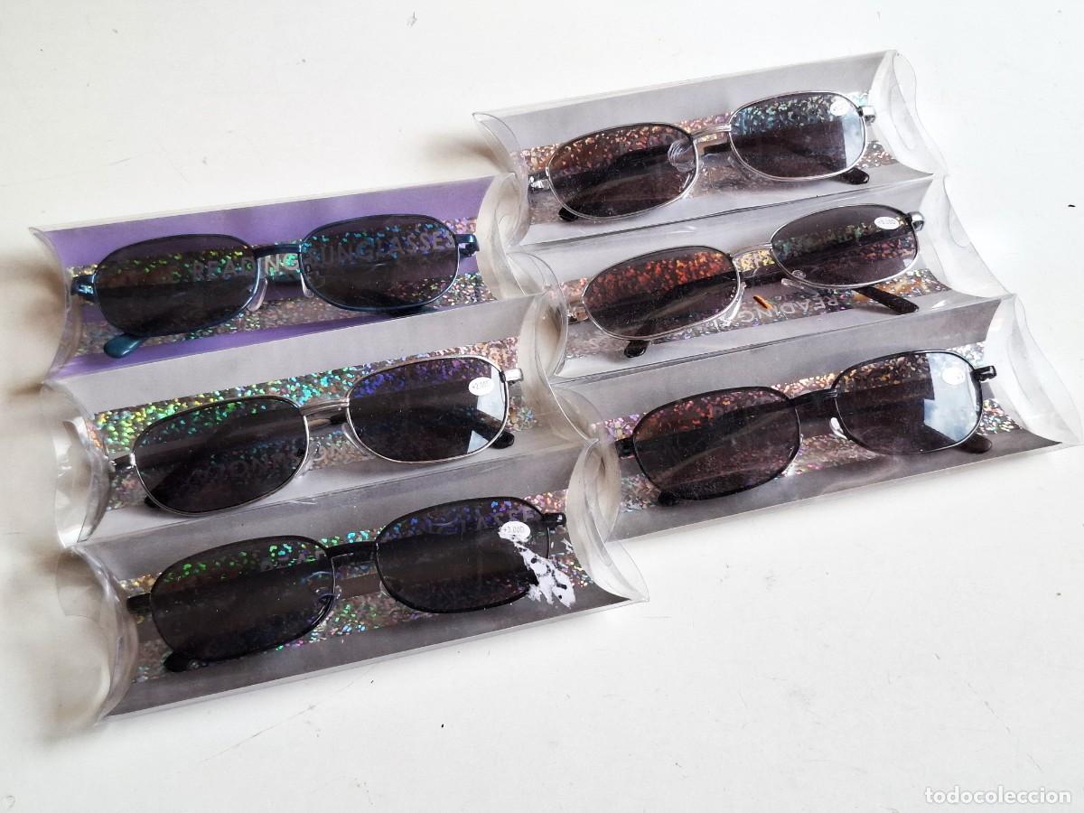 Vintage: LOTE DE 6 GAFAS DE AUMENTO DE +1.00 A +3.00 NEGRAS DE SOL