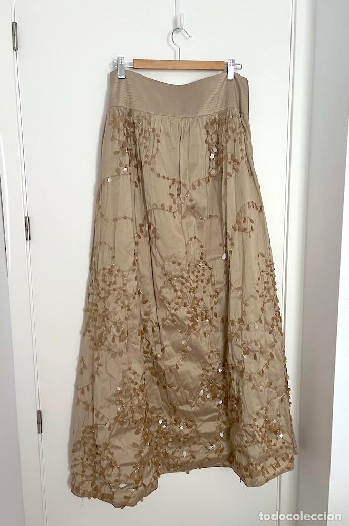 Vintage: Falda de seda de Carolina Herrera para fiesta o novia