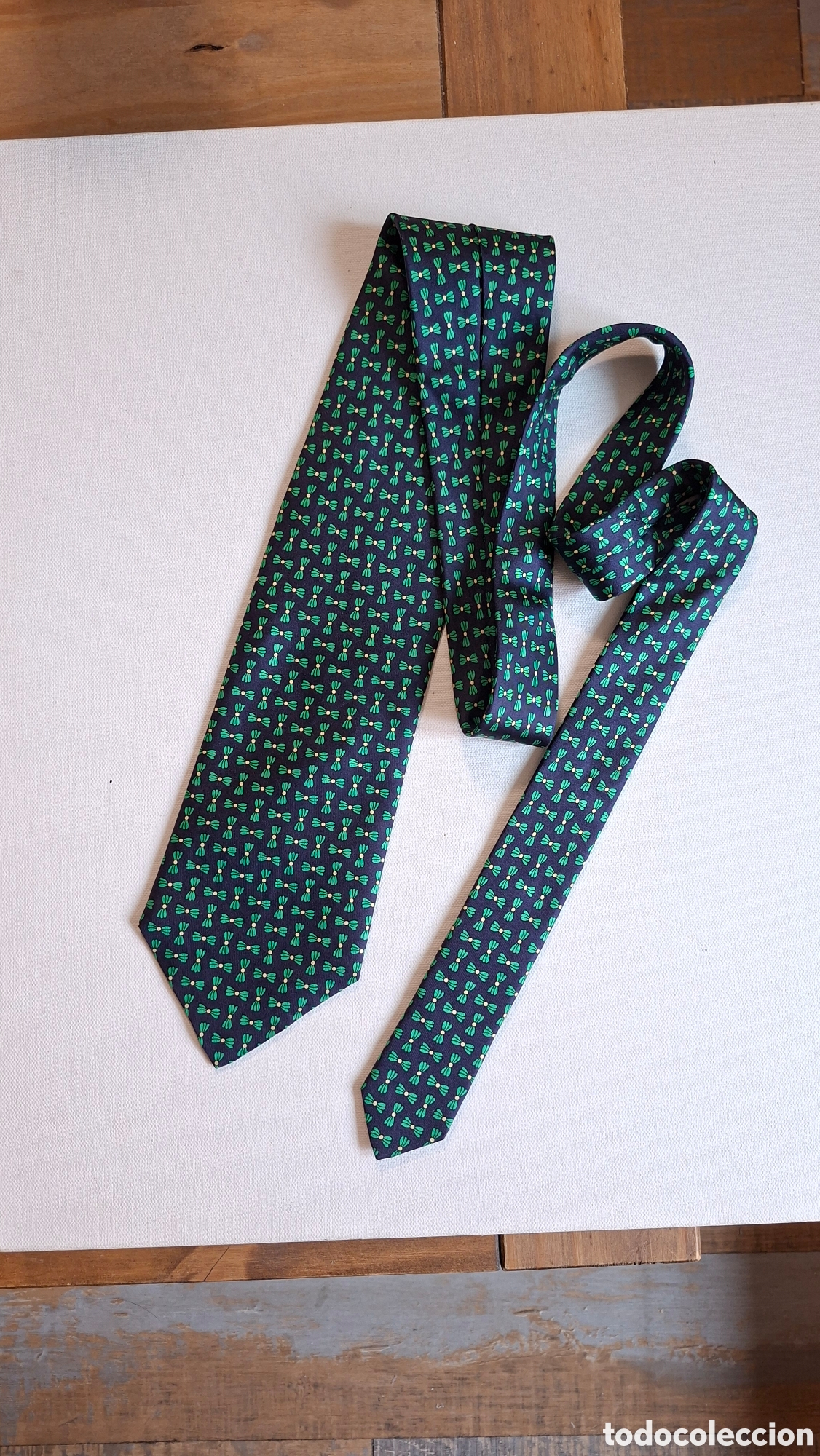 Vintage: Corbata Seda Natural Nueva - Foto 4
